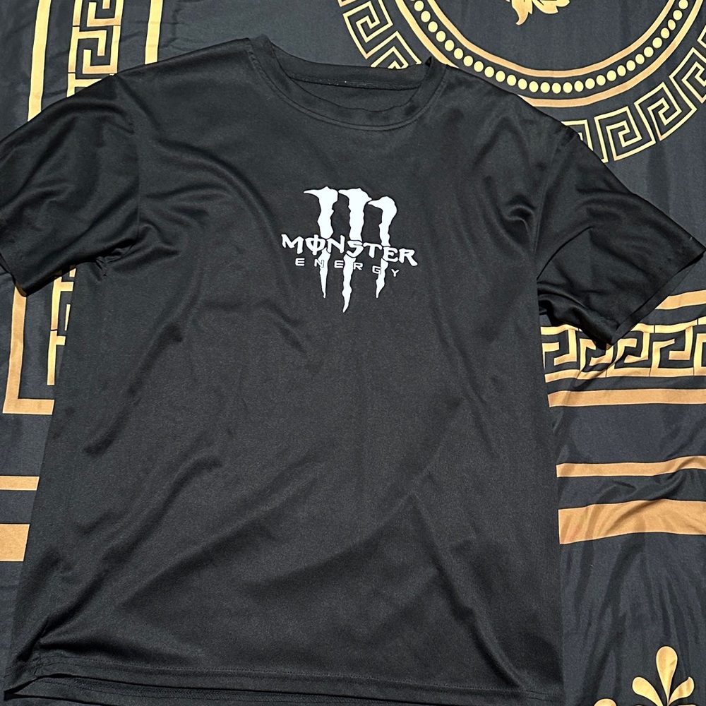 Black Monster Energy Men's Tee